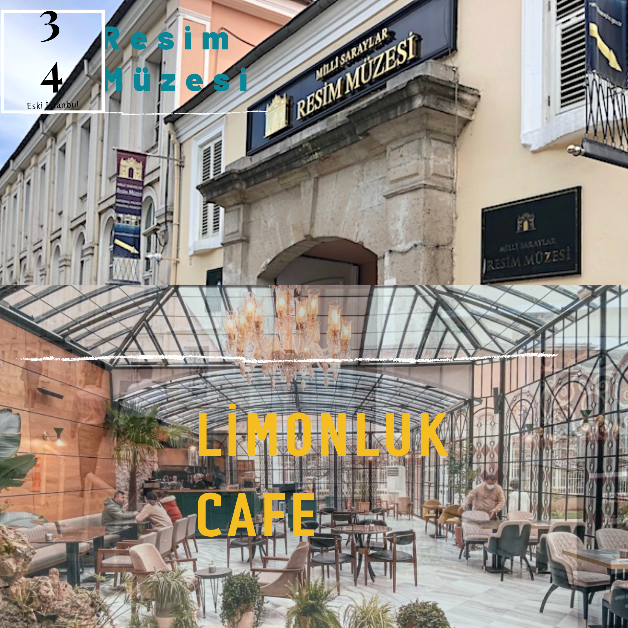 Milli Saraylar Resim Müzesi ve bahçesindeki Limonluk Cafe