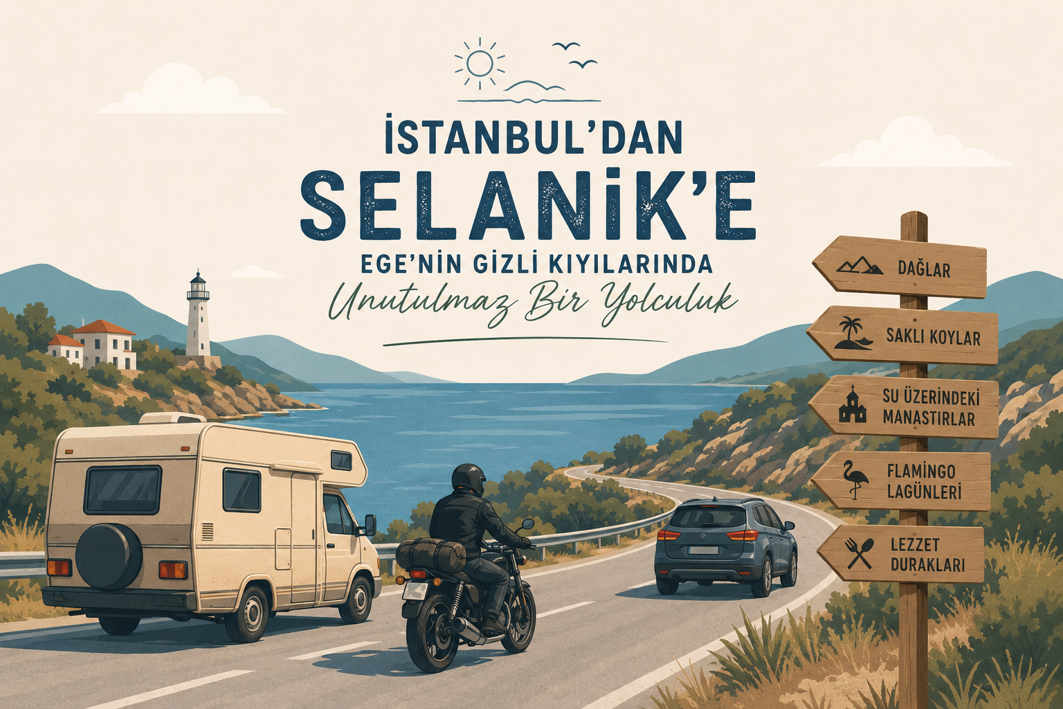 İstanbul’dan Selanik’e Yolculuk Rehberi | Gizli Koylar, Köyler ve Lezzet Durakları