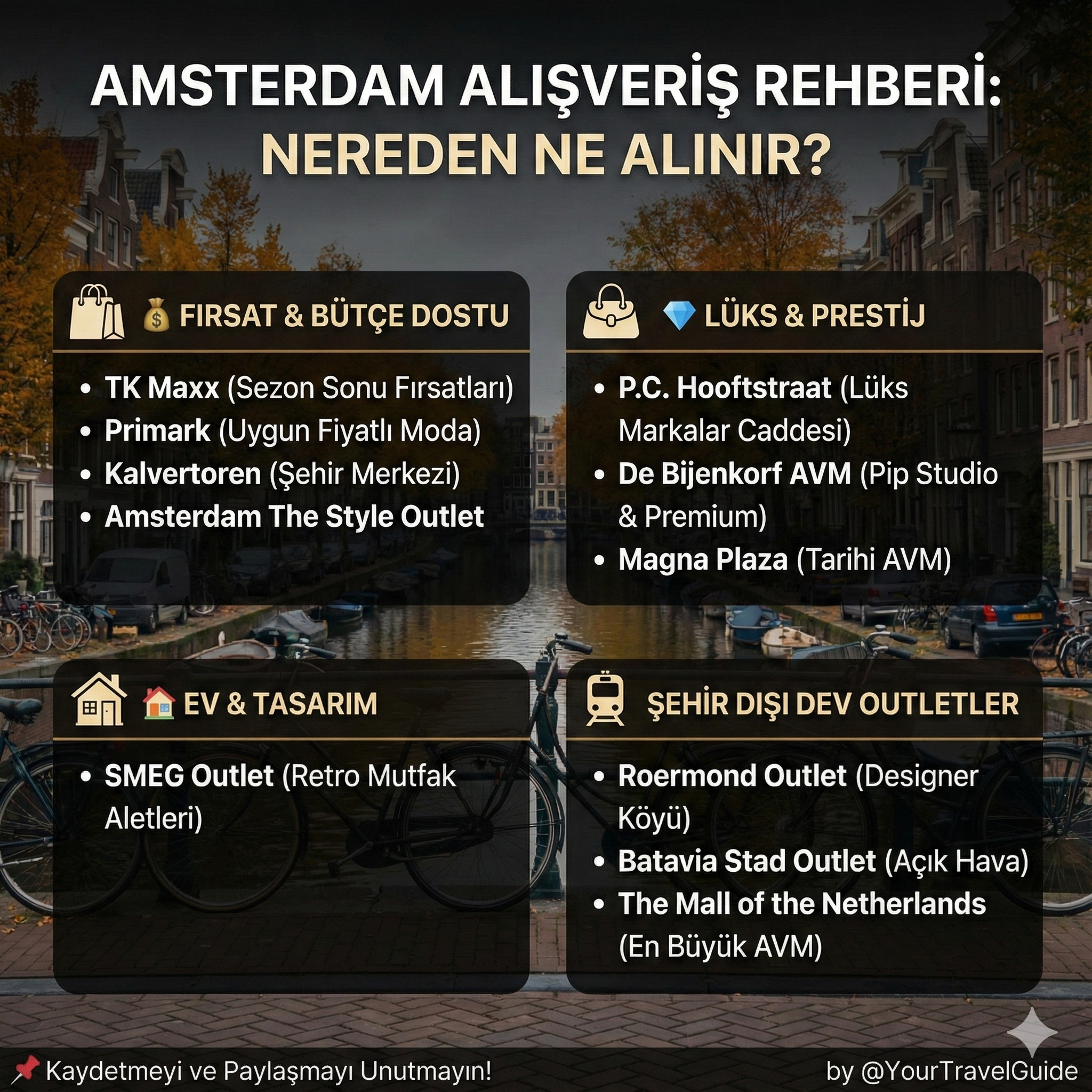 Amsterdam Alışveriş Haritası